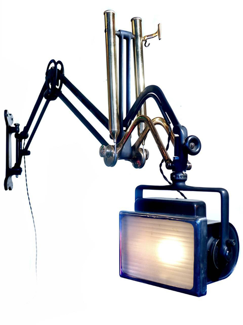 Early and Rare Articulating X-Ray Arm Dental Lamp