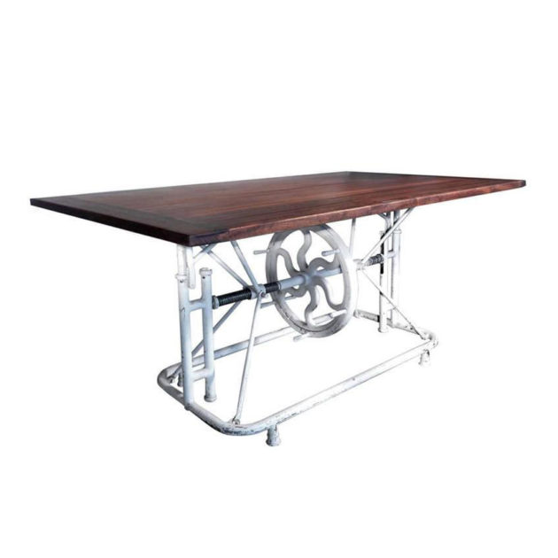 Articulating Table Base with Beautiful Wood Top