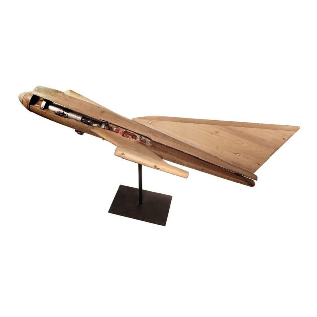 Large Wooden Cutaway Teaching Model of Jet Plane
