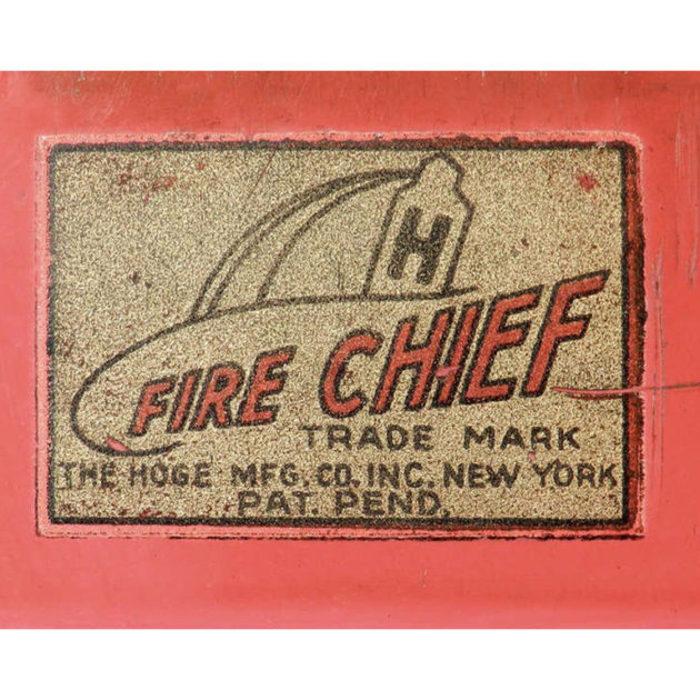 HOGE Pressed Steel Fire Chief Car